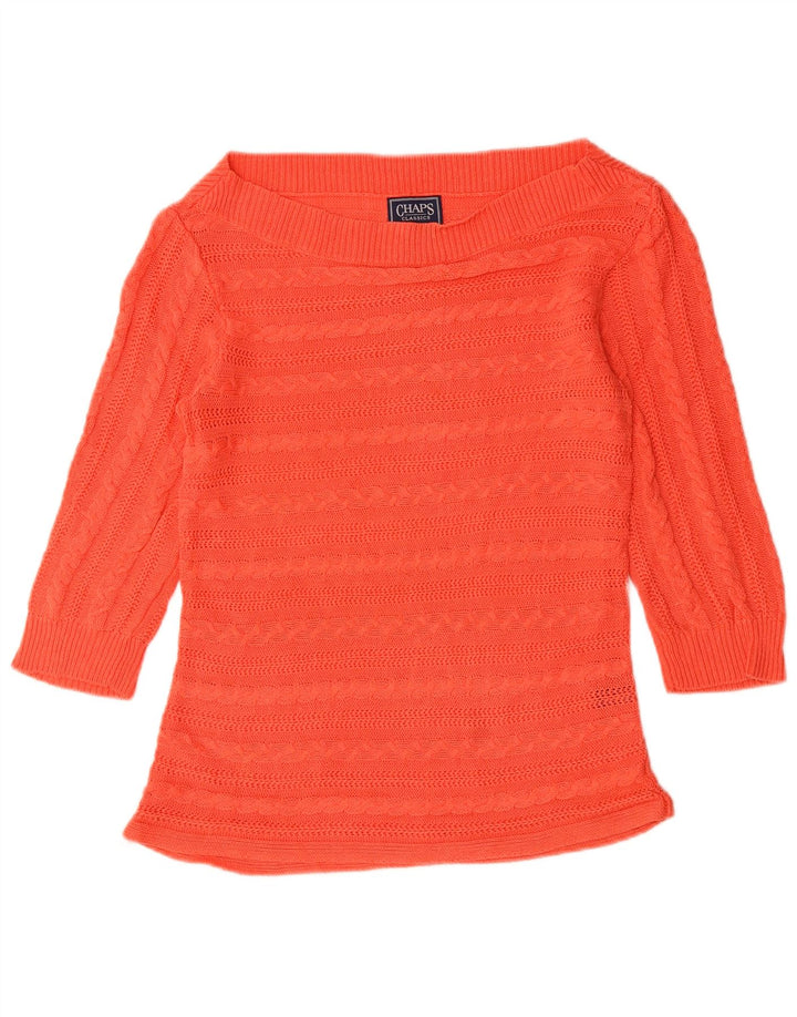 CHAPS Γυναικείο πουλόβερ Classics Boat Neck Jumper UK 12 Medium Orange