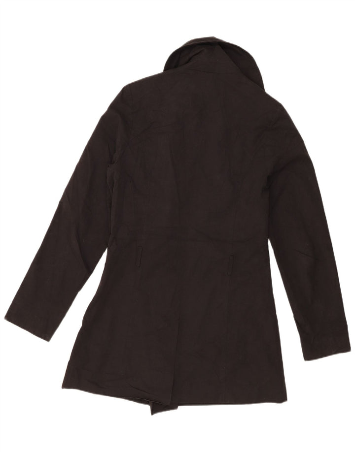 Billabong Γυναικείο παλτό με διπλό στήθος UK 10 Small μαύρο βαμβακερό