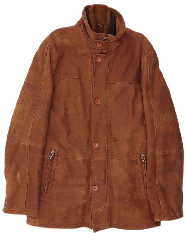 Ashwood Ανδρικό Δερμάτινο Μπουφάν UK 46 3XL Καφέ Δερμάτινο