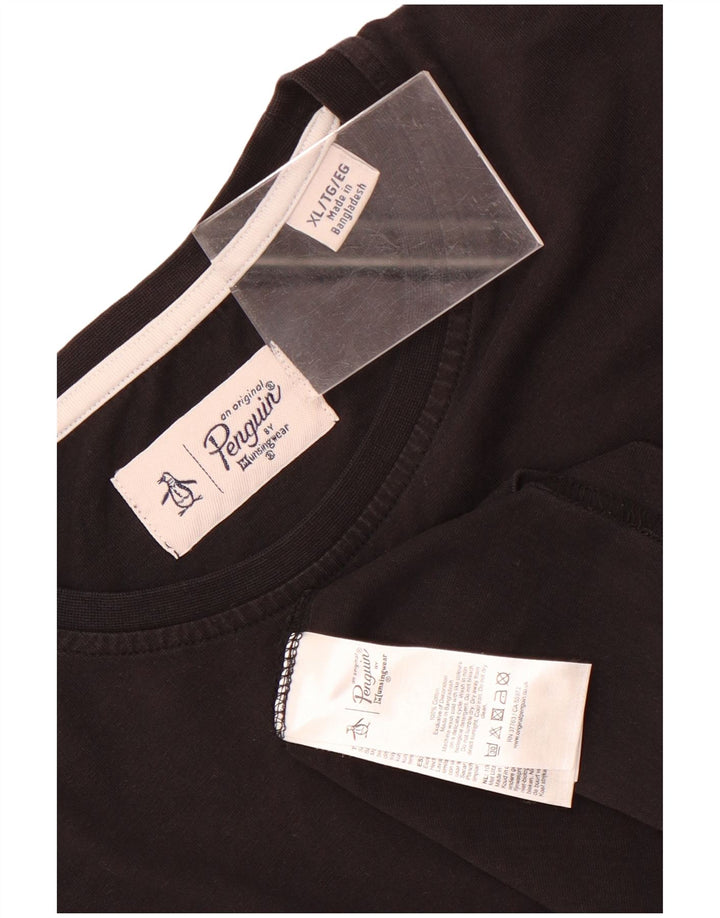 Ανδρικό T-Shirt Penguin Top XL Μαύρο βαμβακερό