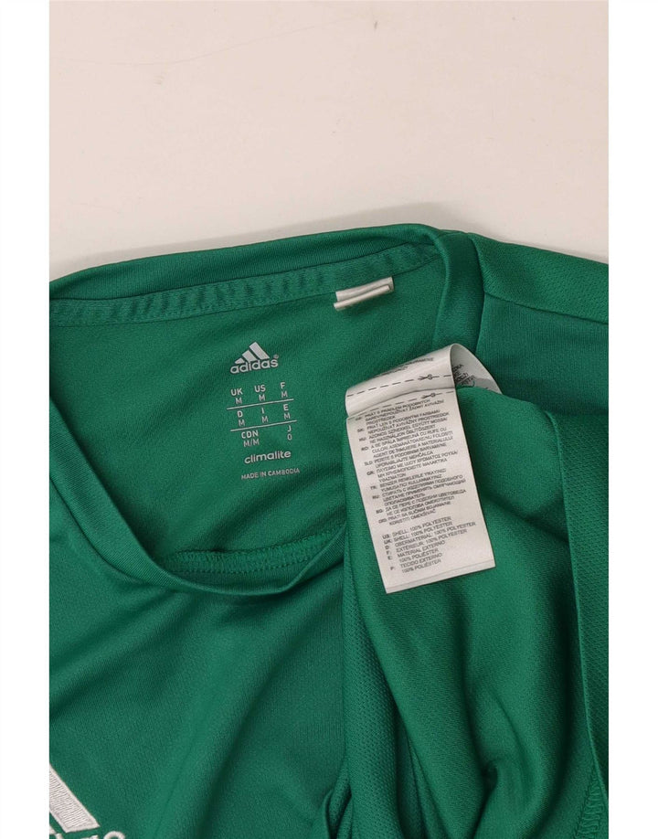 Ανδρικό T-Shirt Climalite Adidas Top Μεσαίο Πράσινο Πολυεστέρας