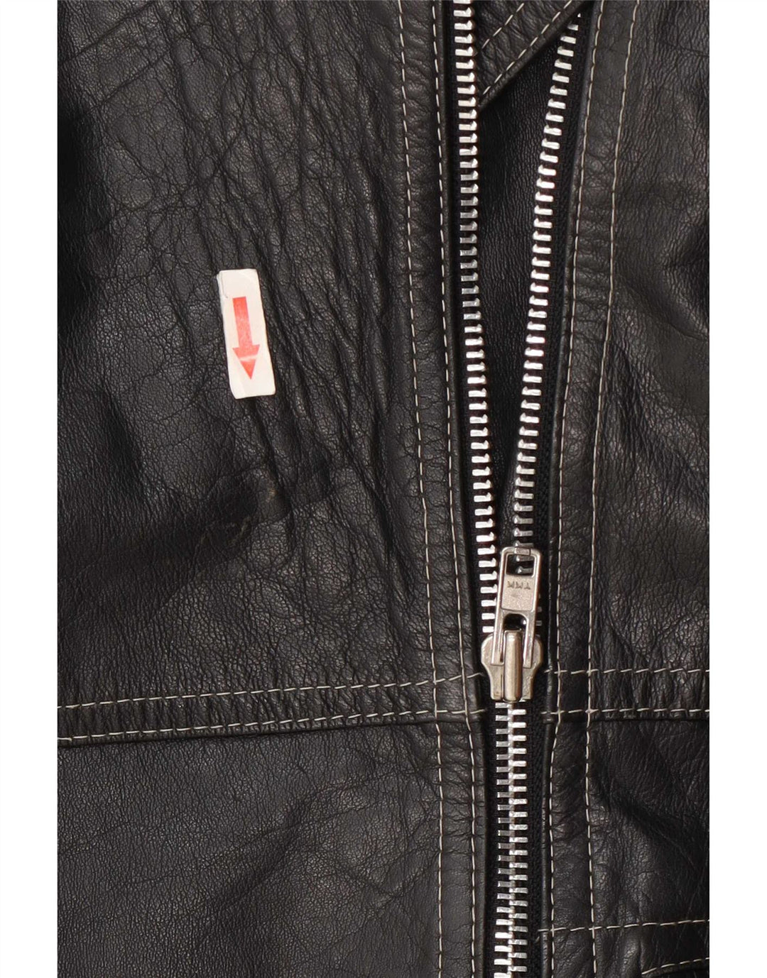 Vintage Γυναικείο Biker Δερμάτινο Μπουφάν IT 48 XL Μαύρο
