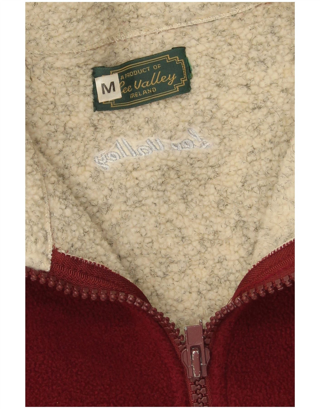 Lee Valley Ανδρικό τζάκετ Fleece Loose Fit UK 38 Medium Burgundy