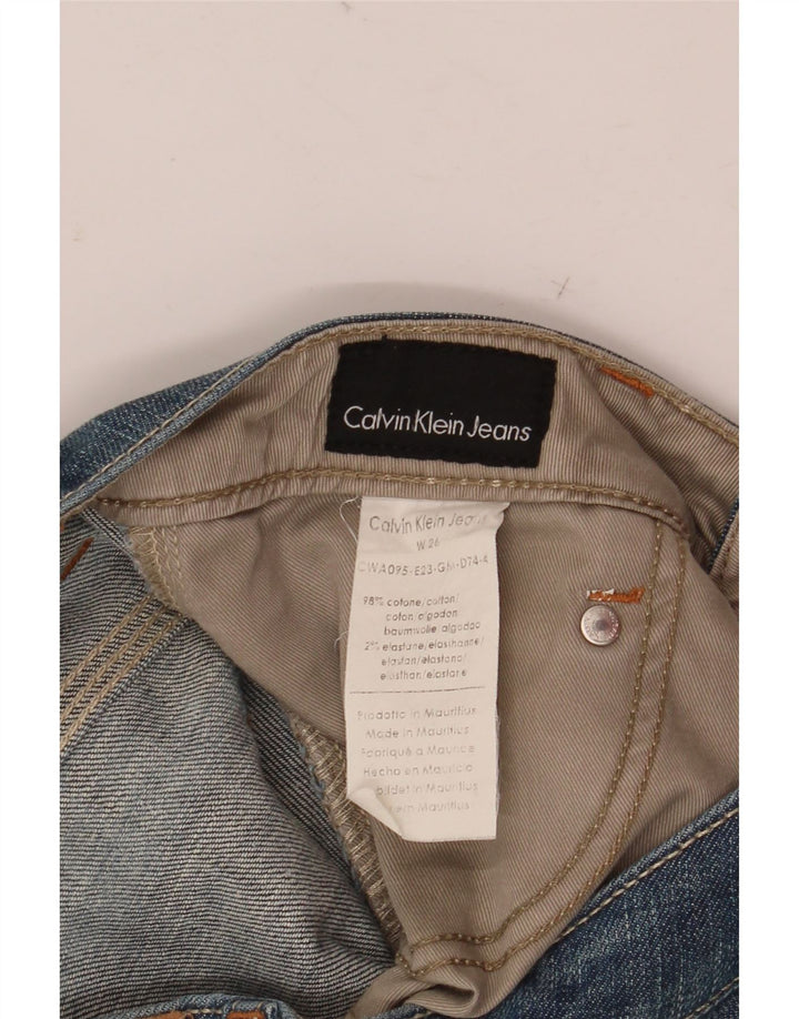 Γυναικείο βερμούδα τζιν σορτς Calvin Klein W26 Μικρό μπλε βαμβακερό