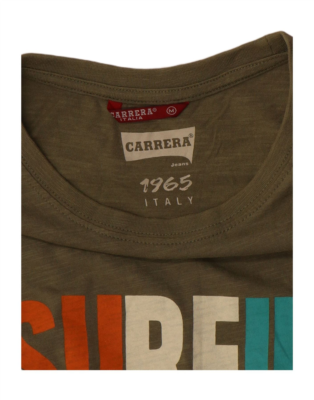 Ανδρικό γραφικό T-Shirt Carrera Top Medium Khaki Flecked