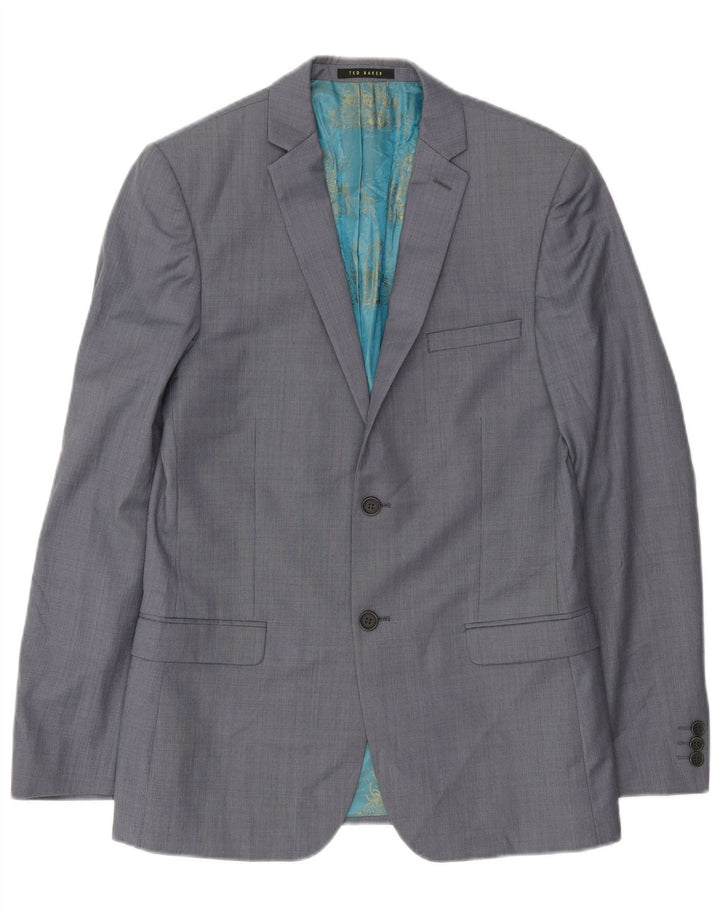 Ted Baker Ανδρικό σακάκι με 2 κουμπιά UK 38 Medium Grey Wool