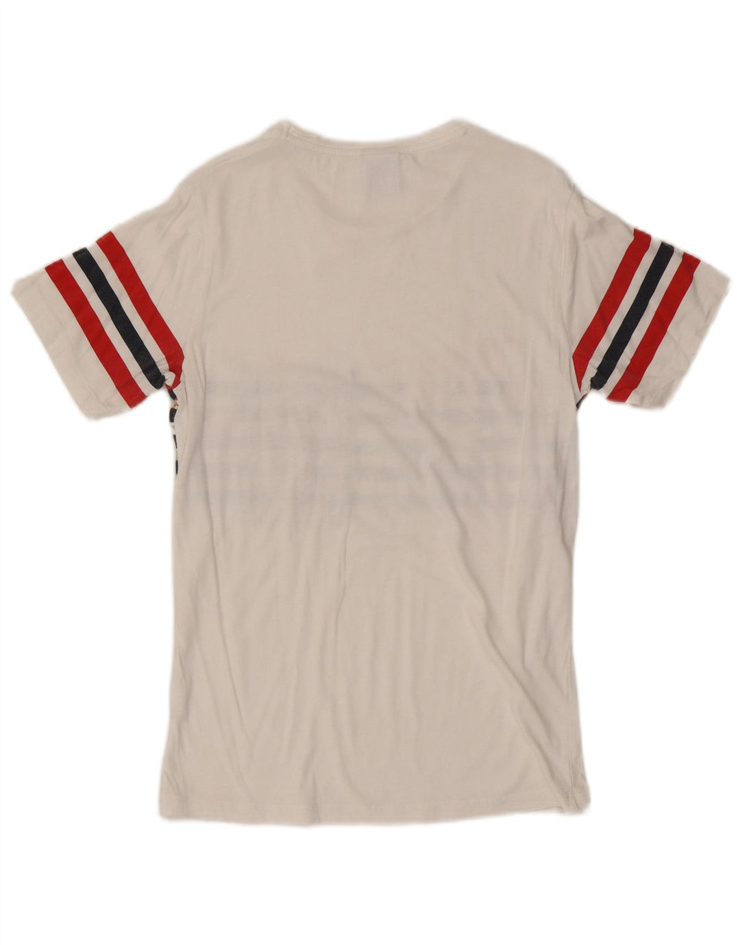 Zara Ανδρικό T-Shirt Top Small White Floral Βαμβακερό