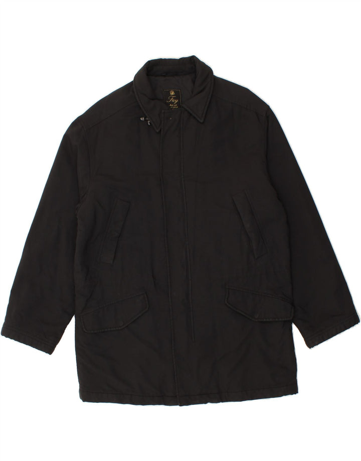 FAY Mens Utility Jacket UK 40 Large Black Vintage Fay and Second-Hand Fay from Messina Hembry 