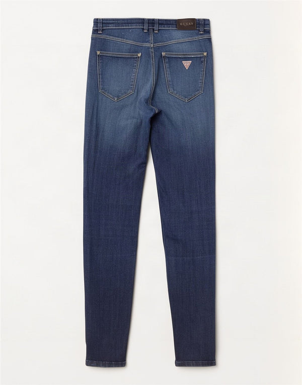 Guess Womens High Rise Skinny Jeans W27 L30 Navy Blue Cotton
