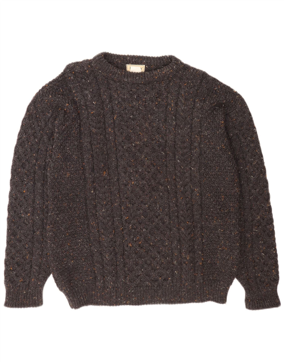 Ανδρικό πουλόβερ L.L.Bean Boat Neck Jumper Μαλλί με μεγάλο γκρι φλιτζάνι