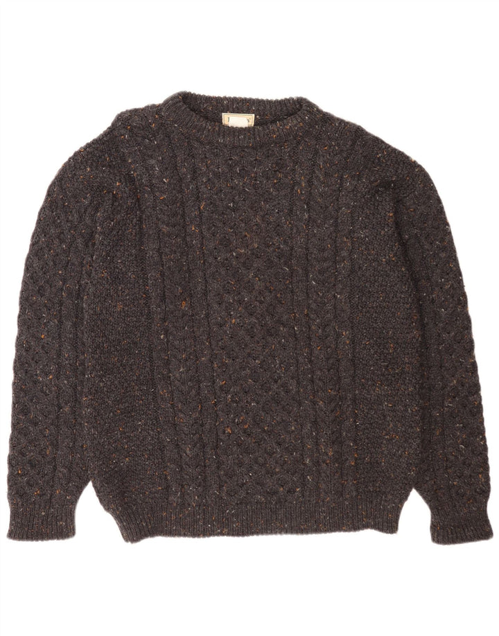Ανδρικό πουλόβερ L.L.Bean Boat Neck Jumper Μαλλί με μεγάλο γκρι φλιτζάνι
