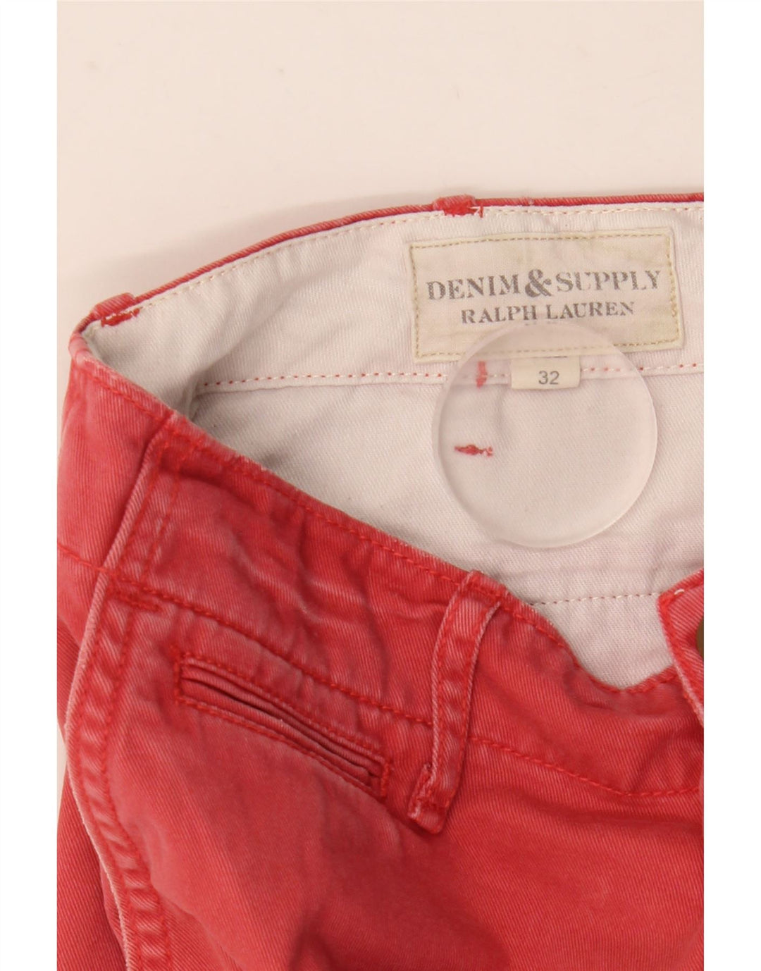 Ανδρικό σορτς Chino Ralph Lauren Denizen W32 Μεσαίο κόκκινο βαμβακερό