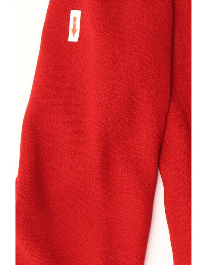 Max Mara Γυναικείο σακάκι 3 κουμπιών UK 8 μικρό κόκκινο μαλλί