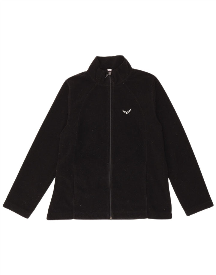 Trigema Γυναικείο Fleece Jacket UK 16 Large Black Polyester
