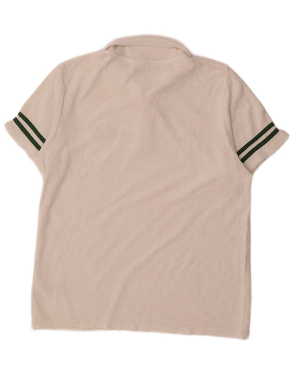 Ellesse Mens Velvet Polo Shirt Large White Cotton