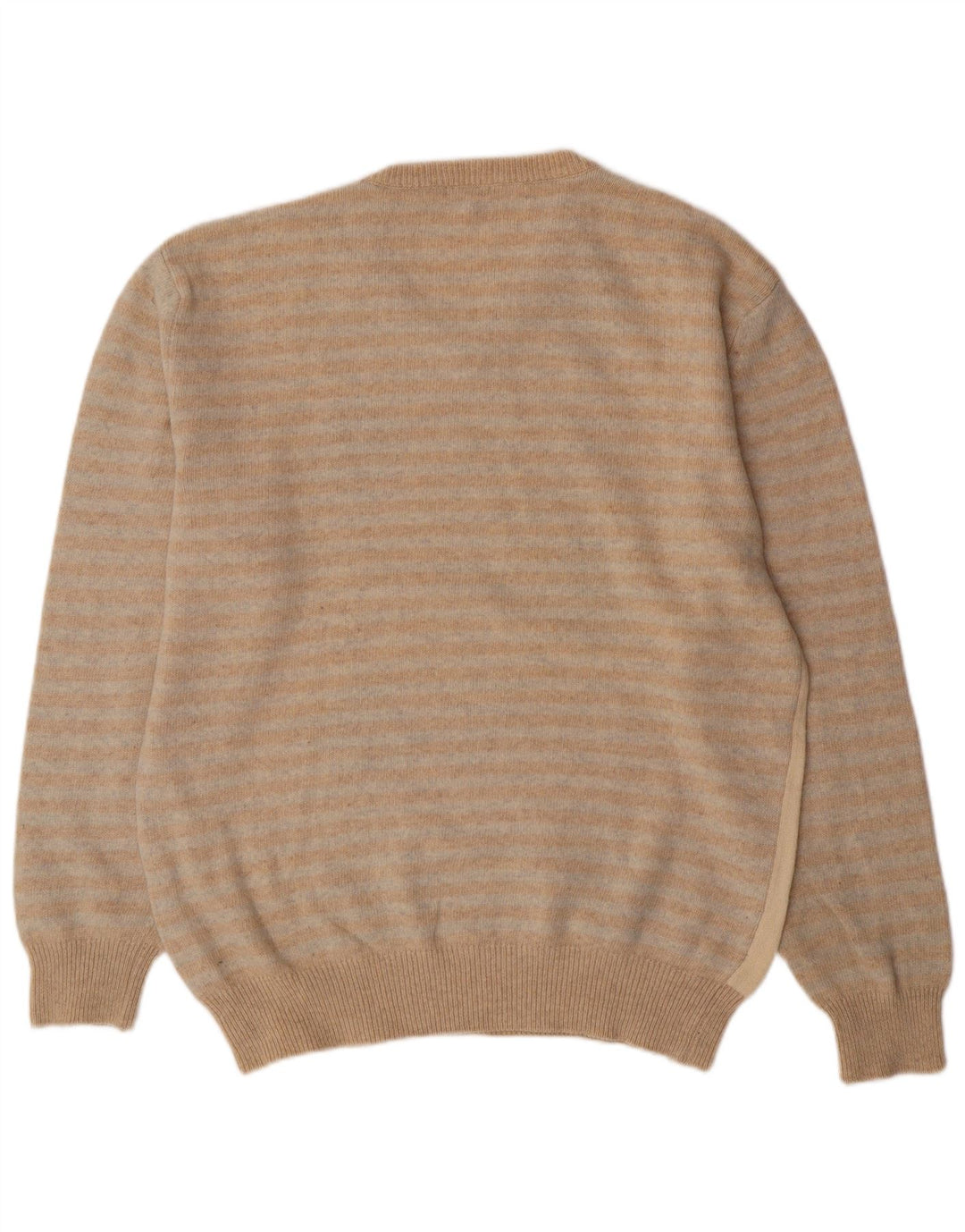 Vintage ανδρικό πουλόβερ με λαιμόκοψη 2XL μπεζ Argyle/Diamond Lambswool