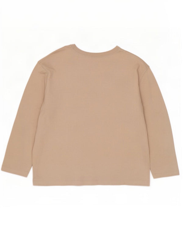 Zara Γυναικείο Μπλουζ μακρυμάνικο UK 18 XL Μπεζ βαμβακερό