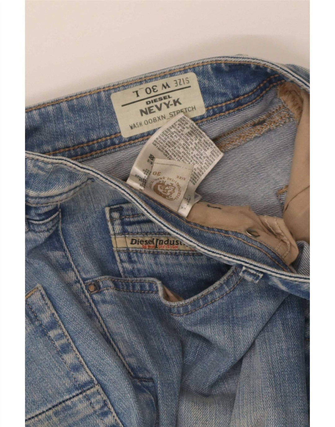 Diesel Γυναικείο Nevy Slim Jeans W30 L29 Μπλε βαμβακερό