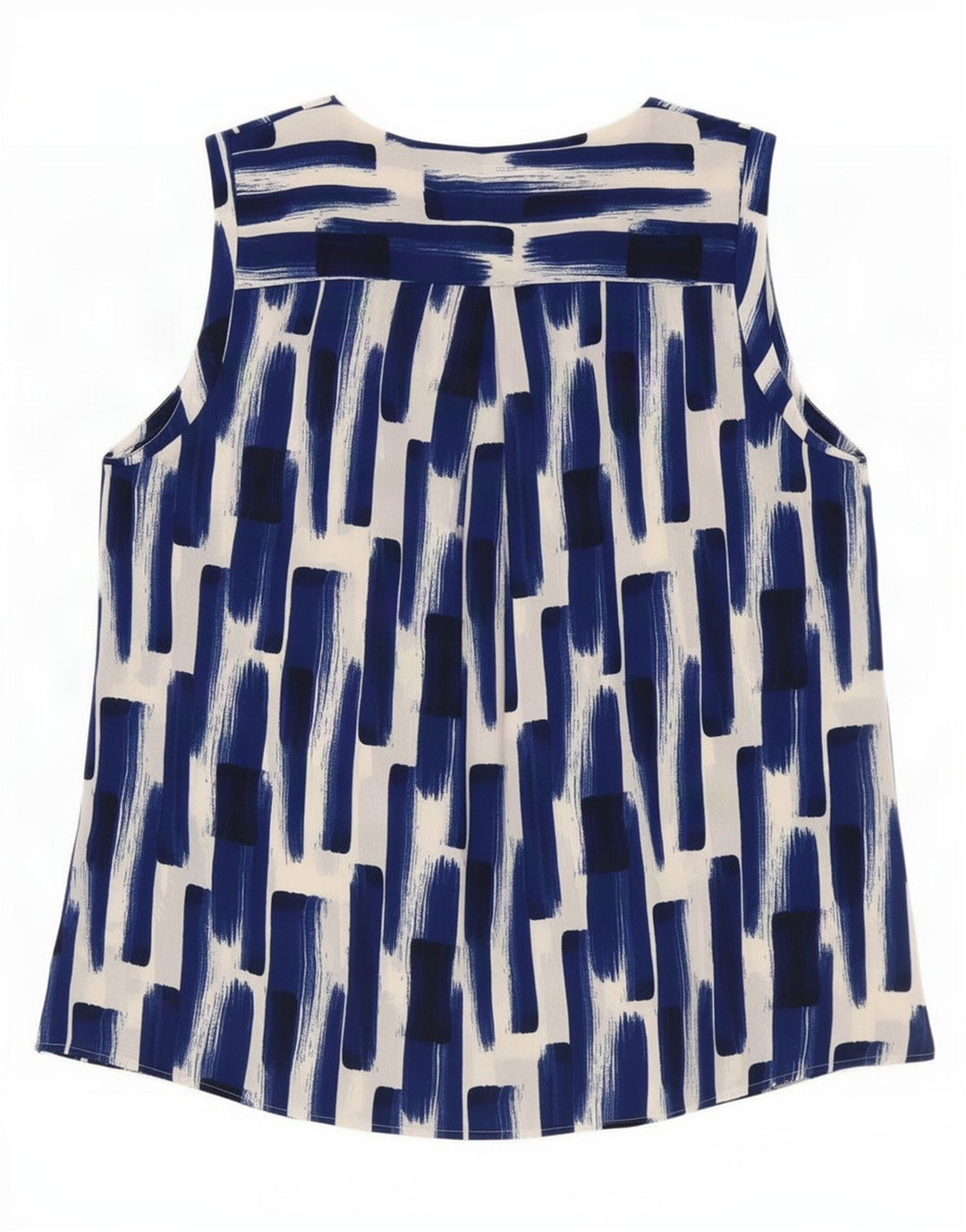 Marks & Spencer Γυναικεία μπλούζα με Abstract Pattern Top UK 14 Large Blue