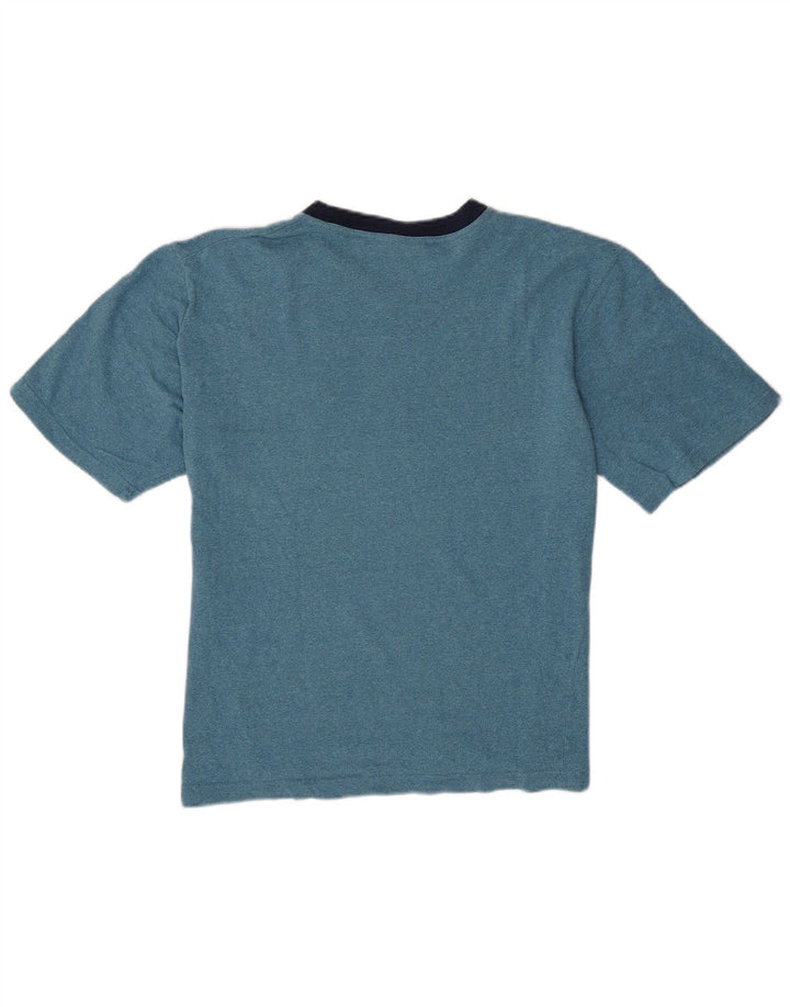 Ανδρικό T-Shirt Asics Top Βαμβακερό μεσαίο μπλε φλύκταινο