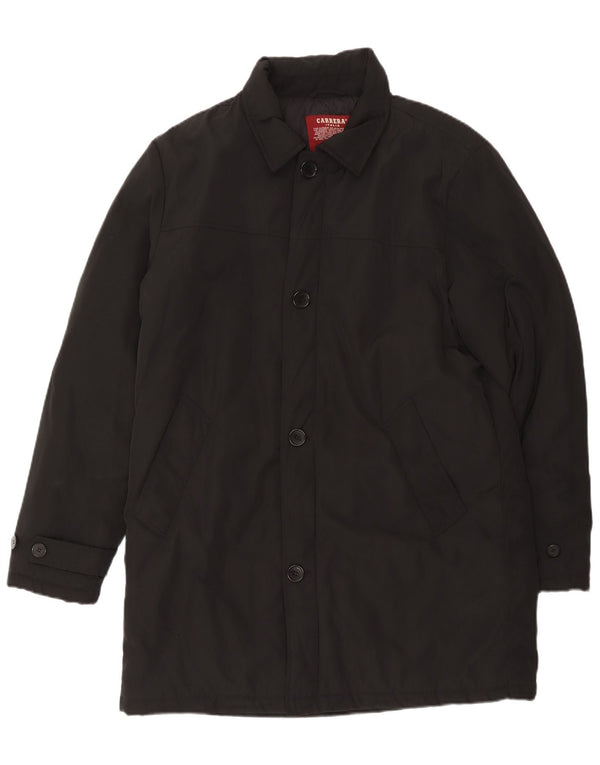 Carrera Ανδρικό παλτό UK 42 XL Μαύρο Πολυεστέρας