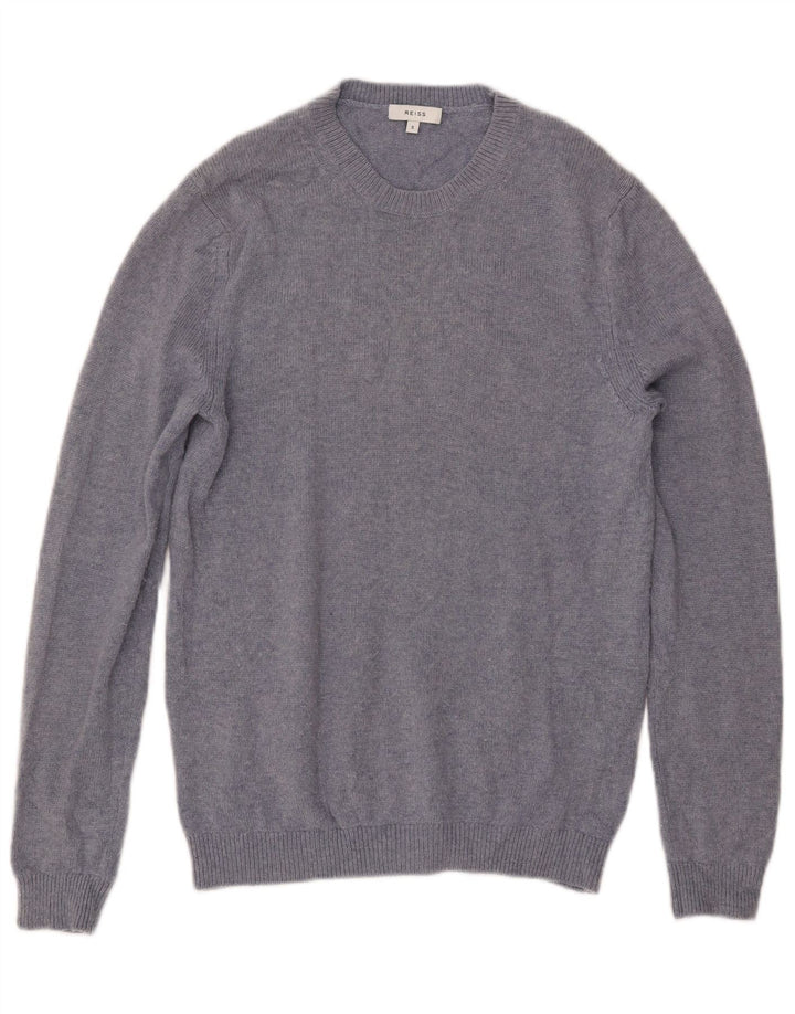 Ανδρικό πουλόβερ Reiss Crew Neck Jumper Μικρό Μπλε Μαλλί
