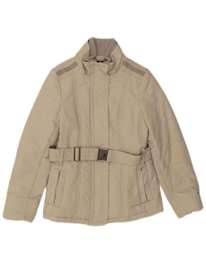 Zara Γυναικείο μπουφάν UK 12 Medium Beige βαμβακερό