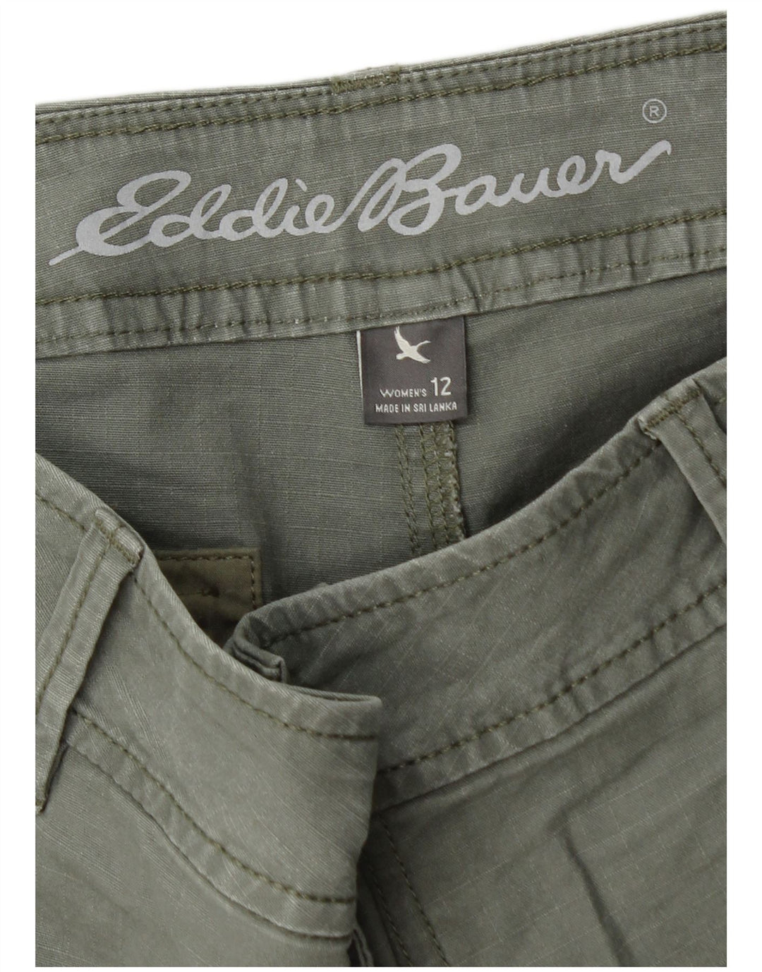 Eddie Bauer Γυναικείο σορτς Cargo US 12 Large W36 Χακί βαμβακερό