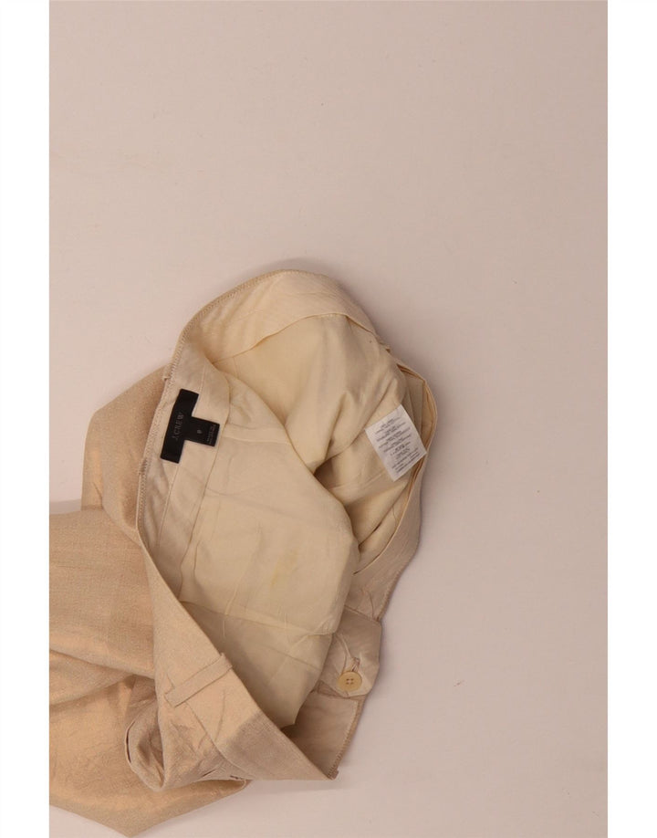 J. CREW Γυναικείο Σορτς Chino US 8 Medium W34 Μπεζ Λινό