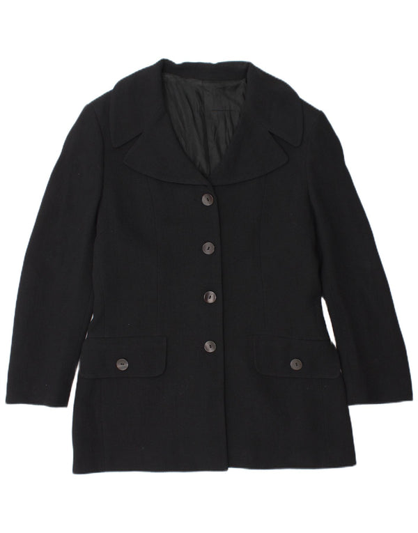 Vintage Γυναικείο Μπουφάν Blazer IT 48 XL Navy Blue Wool