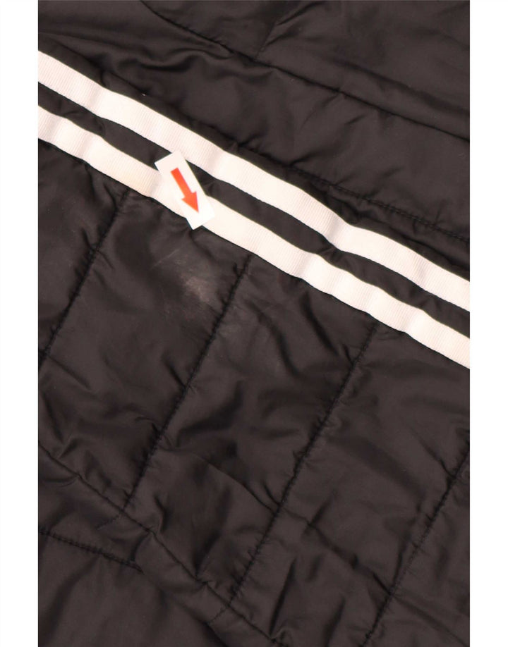 Adidas Γυναικείο μπουφάν με κουκούλα UK 14 μεγάλο μαύρο πολυεστέρα