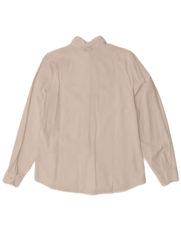 Naracamicee Γυναικείο πουκάμισο γραφικό Μπλούζα UK 14 Medium White Ethnic