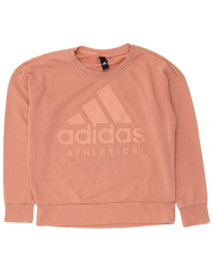 Γυναικείο γραφικό φούτερ ADIDAS Jumper UK 14 Medium Pink