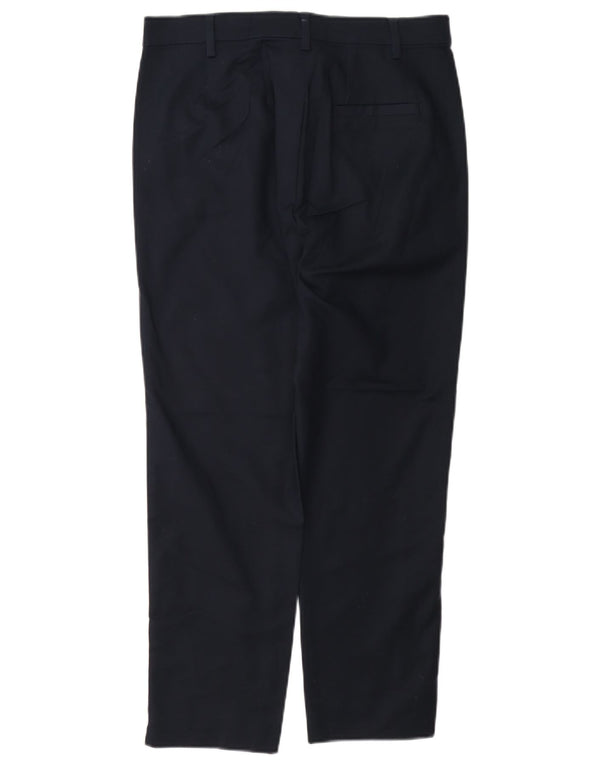 Marks & Spencer Γυναικείο κανονικό παντελόνι Chino UK 10 Small W27 L26 Navy Blue