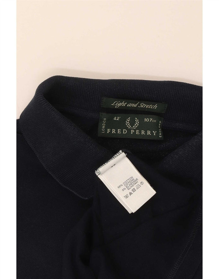 Fred Perry Ανδρικό μπλουζάκι πόλο νούμερο 42 Μεσαίο μπλε βαμβακερό