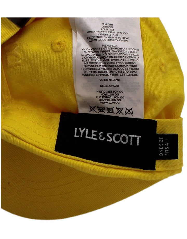 LYLE & SCOTT Ανδρικό γραφικό καπέλο μπέιζμπολ One Size Yellow Cotton Classic