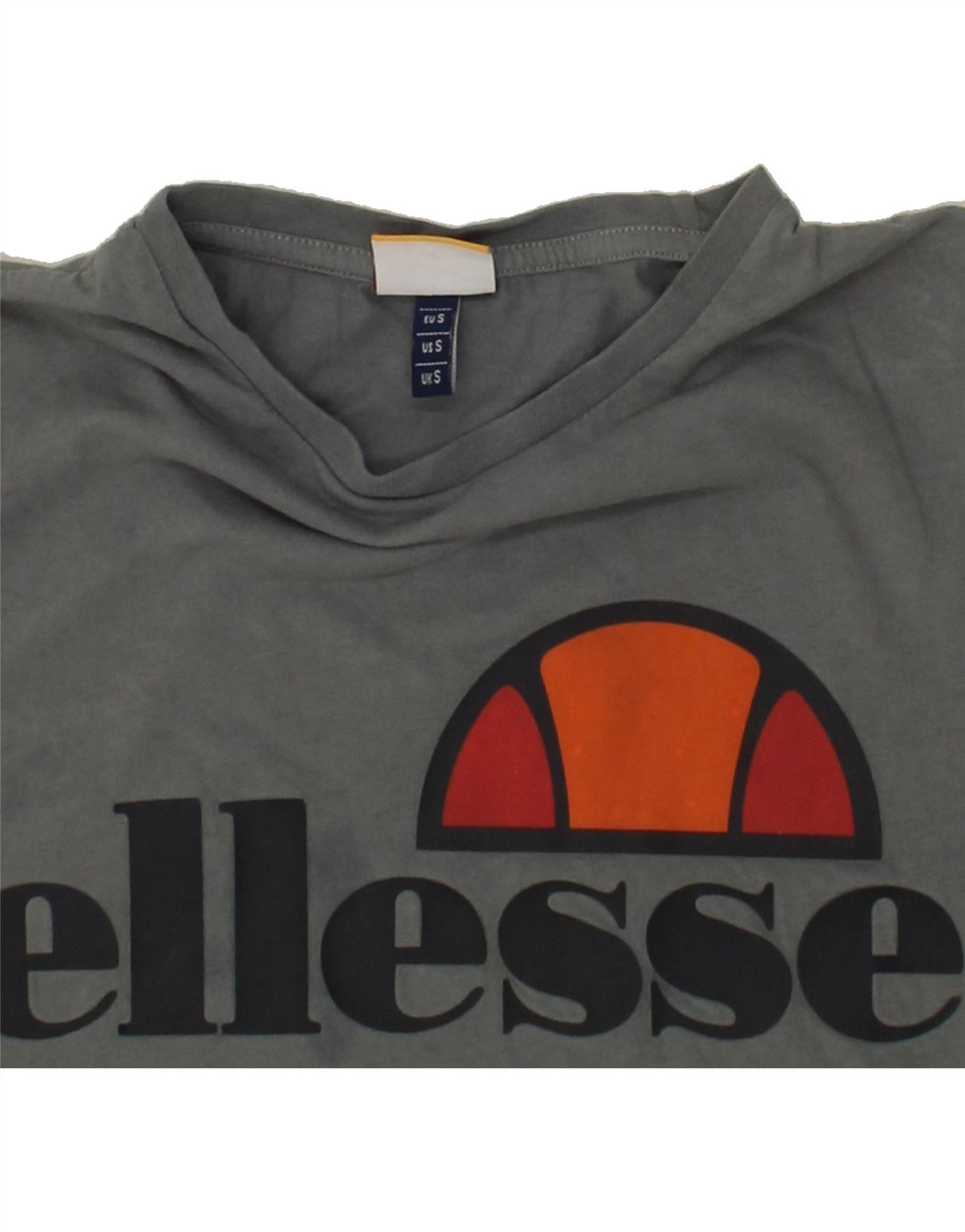 ELLESSE Mens Graphic T-Shirt Top Small Grey Vintage Ellesse and Second-Hand Ellesse from Messina Hembry 