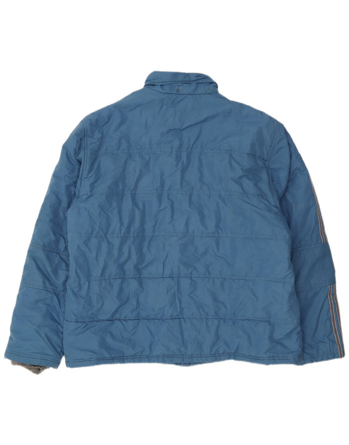 Ανδρικό μπουφάν Adidas με επένδυση UK 42 XL μπλε πολυεστέρας