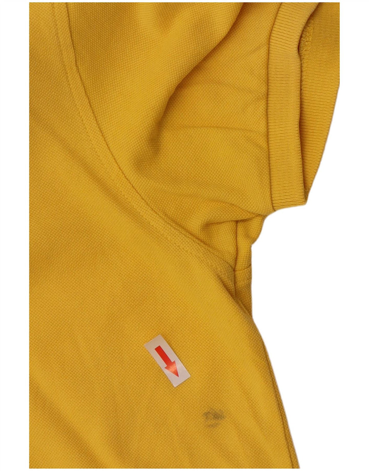 Ανδρικό πουκάμισο πόλο Lyle & Scott από μεσαίο κίτρινο βαμβάκι