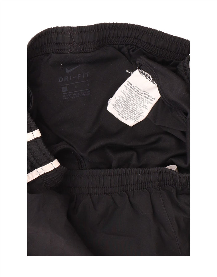 NIKE Boys Dri Fit Sport Shorts 12-13 Years Large  Black Polyester