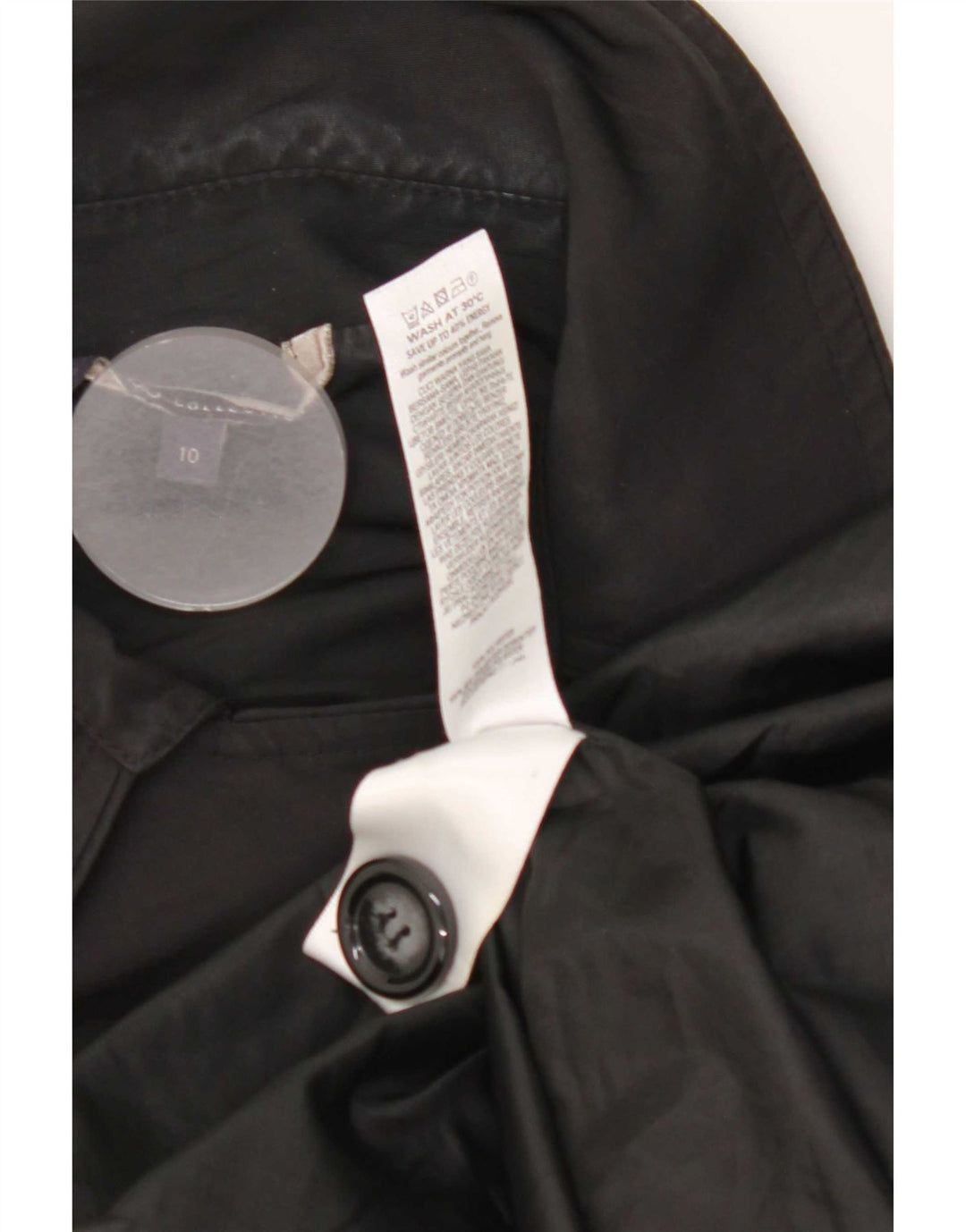 Marks & Spencer Γυναικεία καμπαρντίνα UK 10 Small Black Polyester