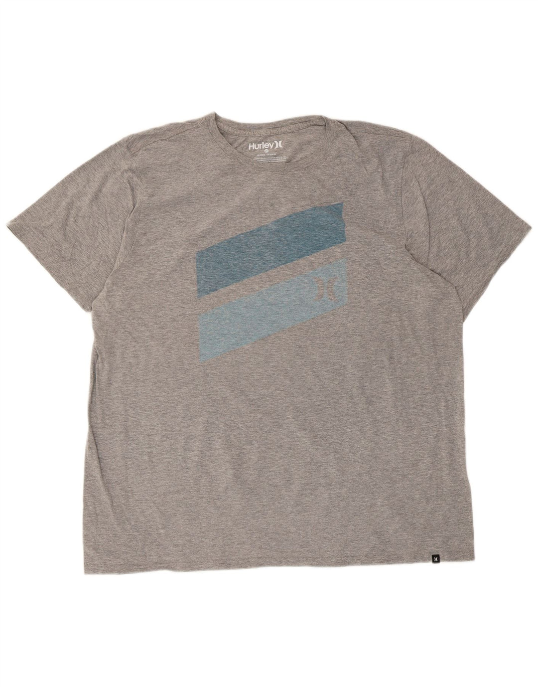 Ανδρικό γραφικό T-Shirt Hurley Top 2XL Γκρι βαμβακερό