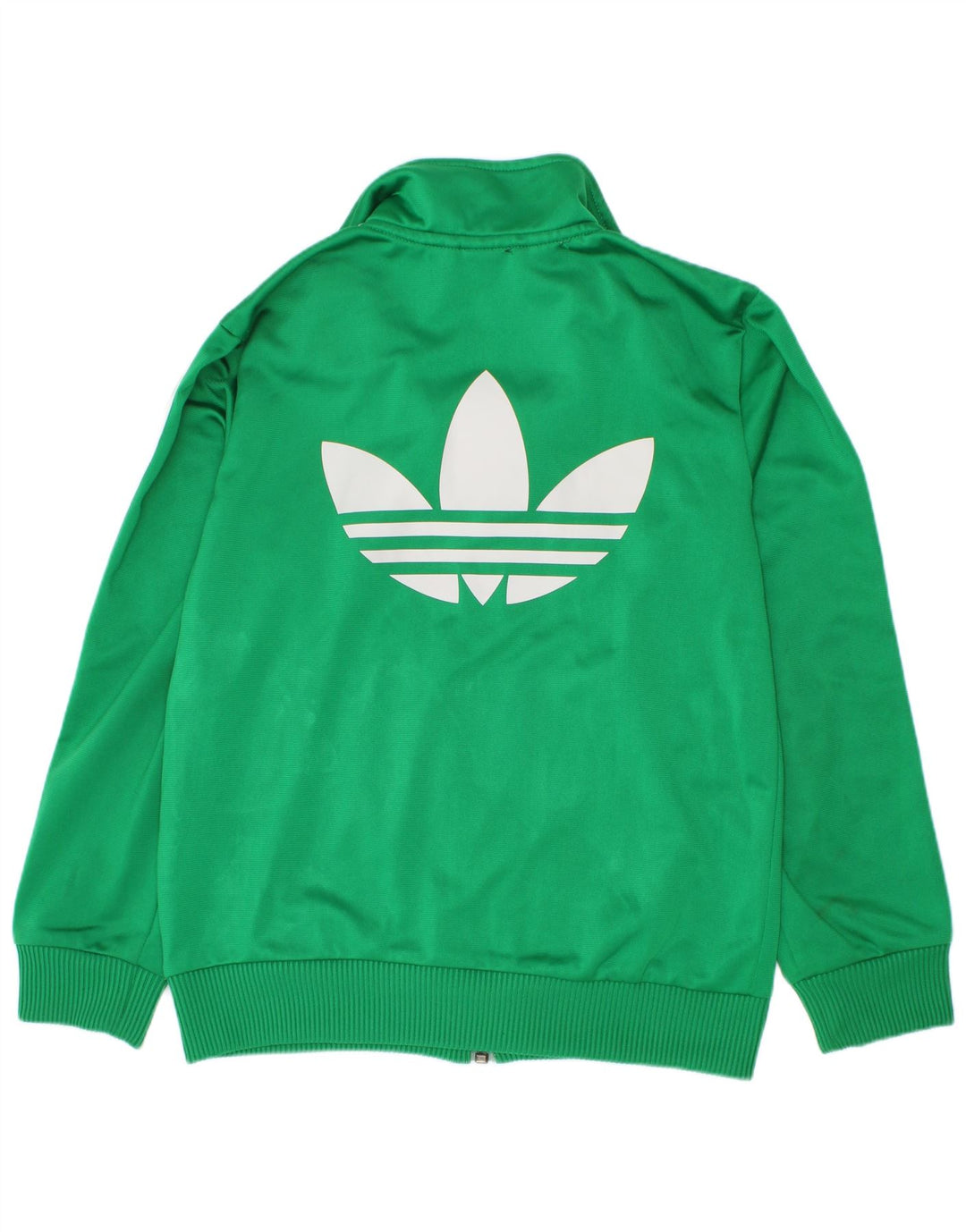 Adidas Boys Graphic αθλητική φόρμα Top Jacket 7-8 Years Green Polyester
