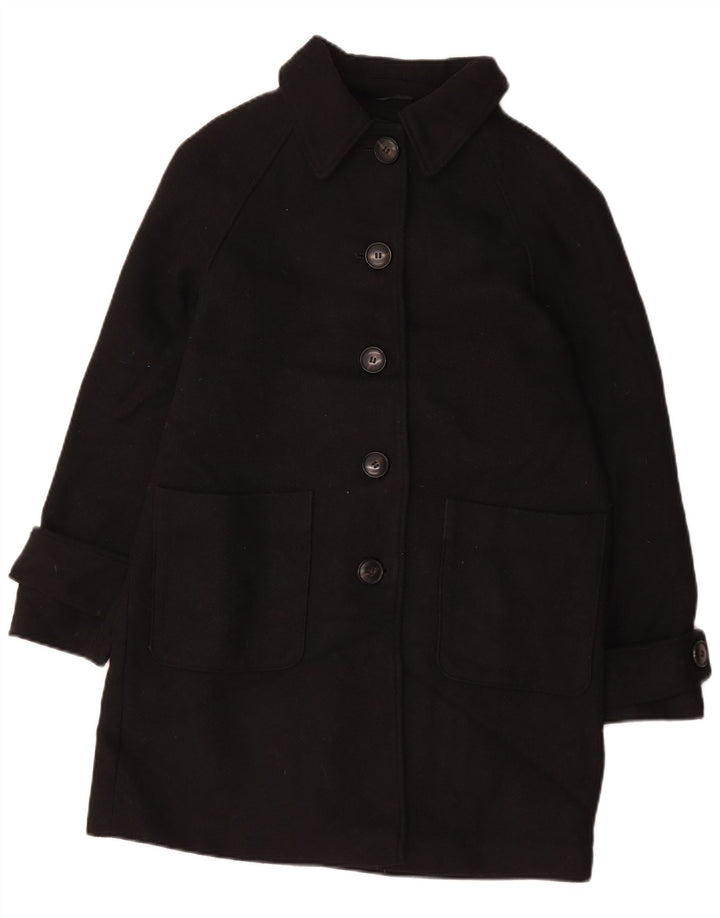 Marks & Spencer Γυναικείο Παλτό UK 14 Large Black Polyester