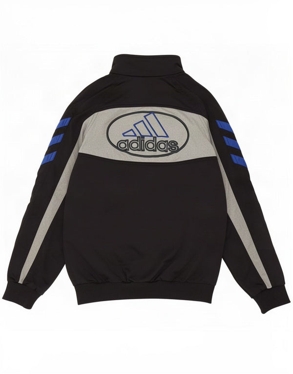 Κορυφαίο μπουφάν Adidas Boys Graphic αθλητική φόρμα 11-12 ετών Μαύρο Colourblock