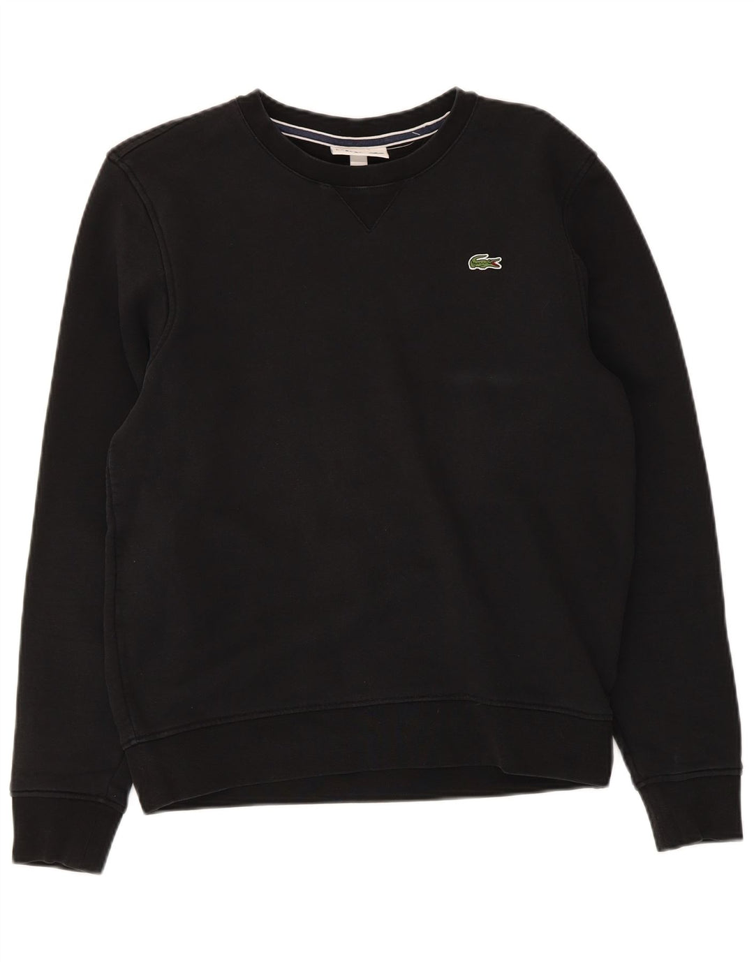 Γυναικεία φούτερ Lacoste Regular Fit Jumper Μέγεθος 3 Μικρό μαύρο βαμβακερό