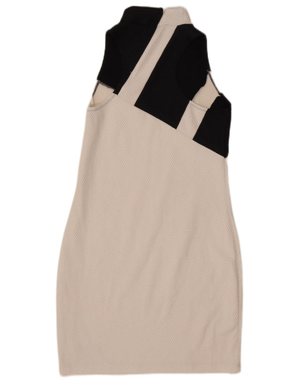 Γυναικείο φόρεμα ADIDAS Graphic Bodycon UK 16 Large White Colourblock