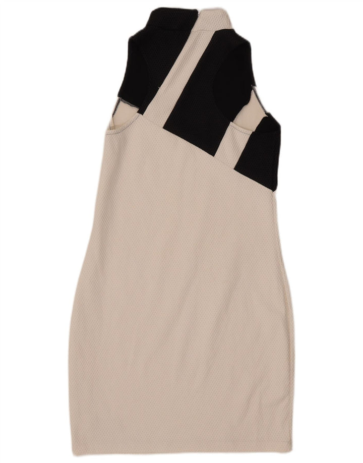 Γυναικείο φόρεμα ADIDAS Graphic Bodycon UK 16 Large White Colourblock