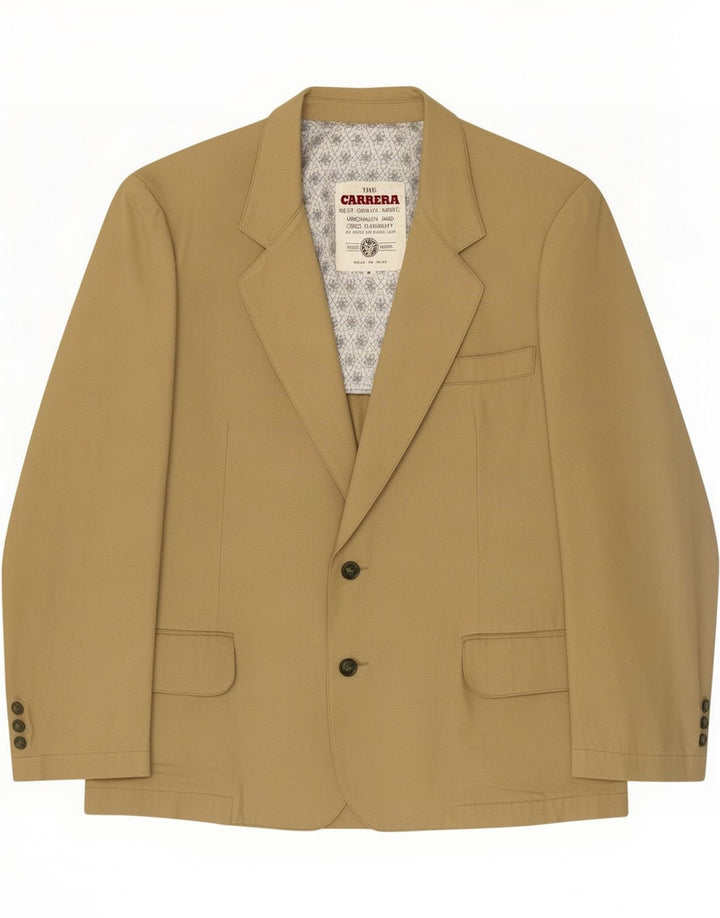 Carrera Ανδρικό σακάκι σακάκι με 2 κουμπιά UK 38 Medium Beige Viscose