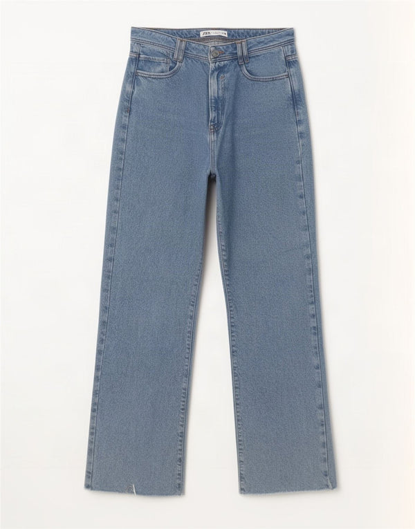 Zara Γυναικείο Ψηλό Χαλαρό Τζιν EU 40 Medium W30 L33 Μπλε βαμβακερό